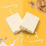 Power Crunch Bar, Snack Proteico con Sabor, Peanut Butter Crème, 12 Uds
