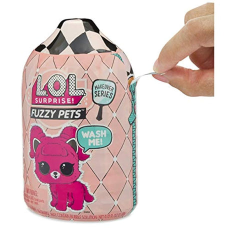 Mascotas peludas con pelusas lavables y sorpresas de agua