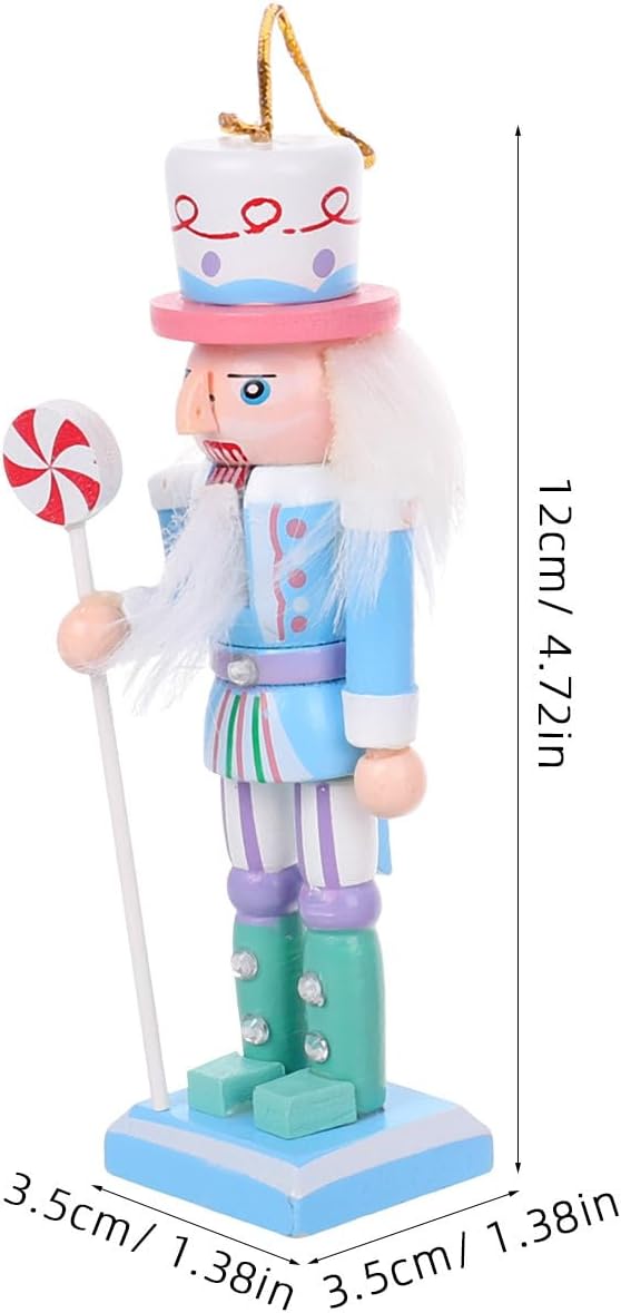 Adornos de Navidad VOSAREA 4pcs Soldados Nutcracker de Madera