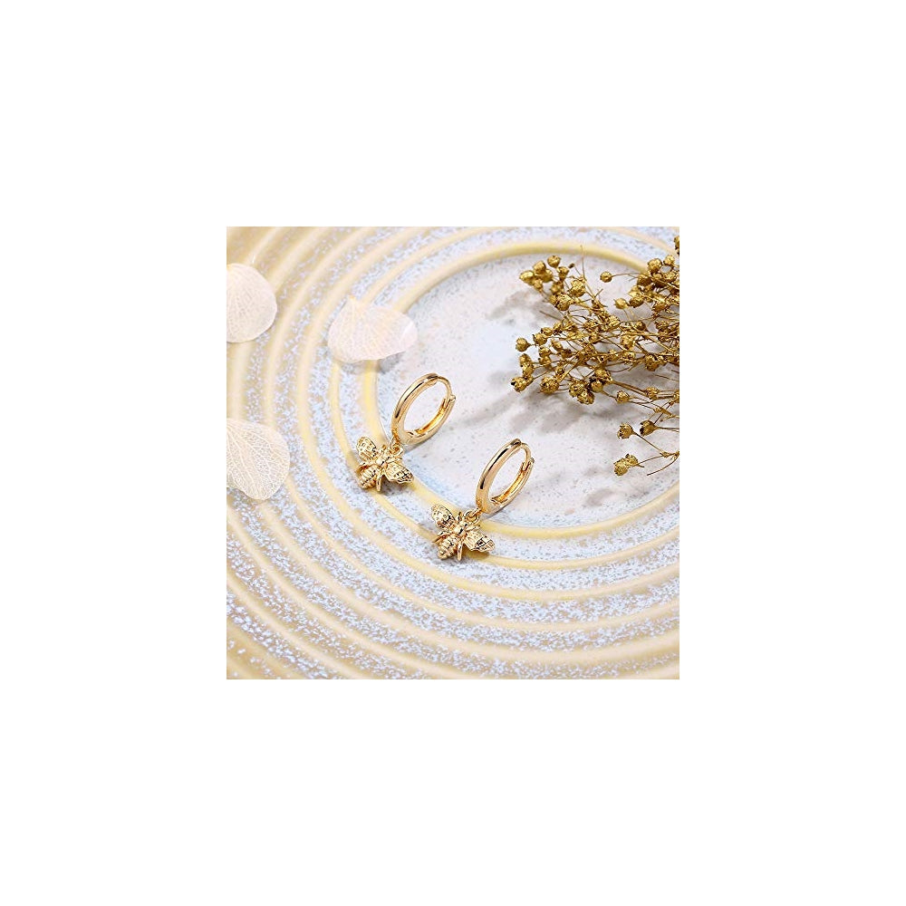 Aretes de aro estilo arracada de plata hipoalergénicos
