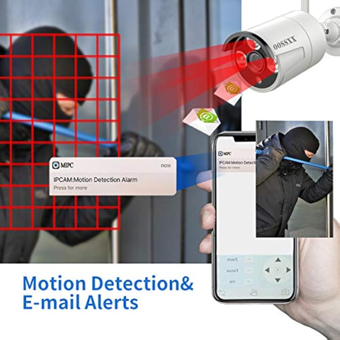 Sistema de cámara de seguridad inalámbrica OOSSXX 8 can