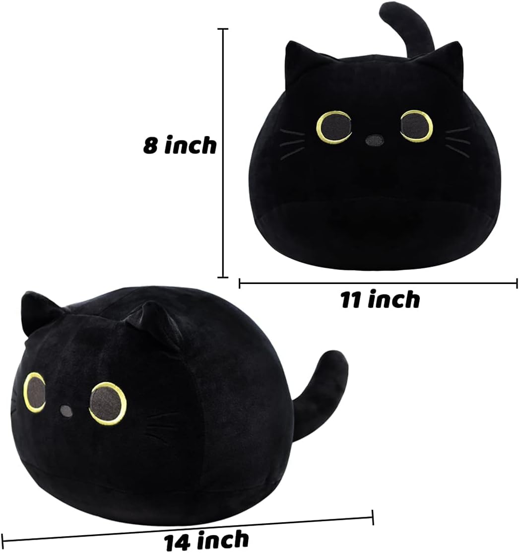 Peluche de felpa con diseño de forma de gato