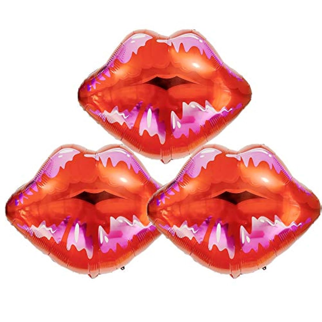 Kiss Labios Globos Rojo Labios Forma Mylar Foil Globo