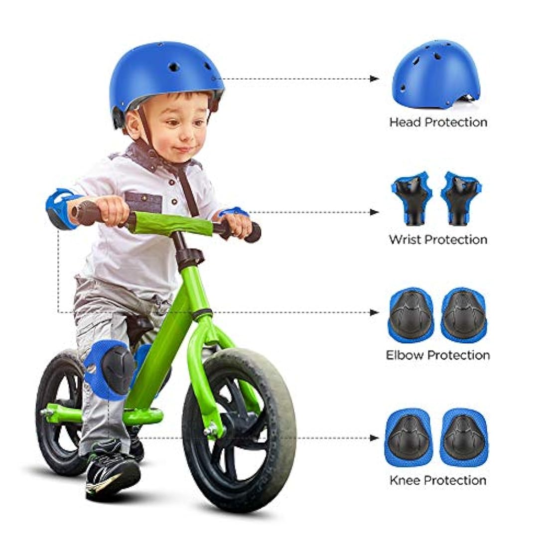 DaCool - Juego de almohadillas para casco para niños