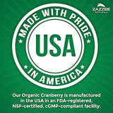 Zazzee USDA Organic Cranberry Extract, 12,500 mg Strength