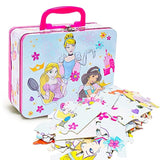 Disney Princess lonchera, 48 pegatinas para rompecabezas