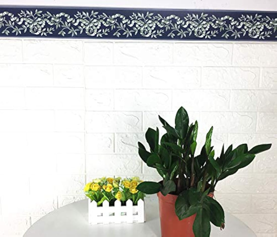 Papel pintado con diseño 390 x 5 x 5 pulgadas  color azul