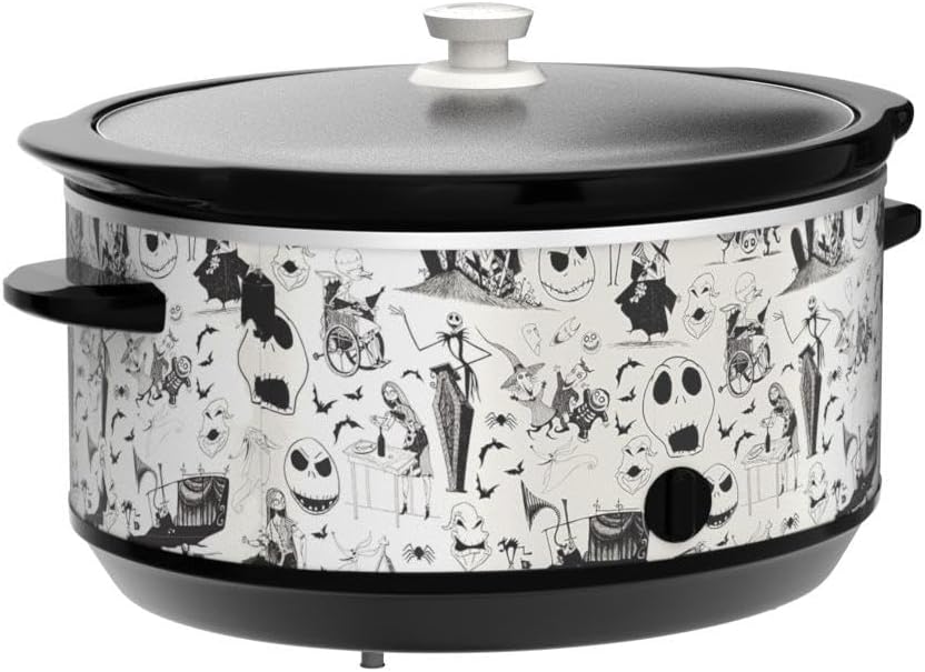 Crockpot de 7 cuartos de Nightmare Before Christmas, patrón sketch