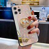 Aulzaju Funda de teléfono con purpurina para mujer