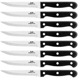 G.a HOMEFAVOR - Cuchillo para carne, acero inoxidable,negro