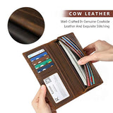 Cartera plegadiza clásica de cuero para hombre Kattee