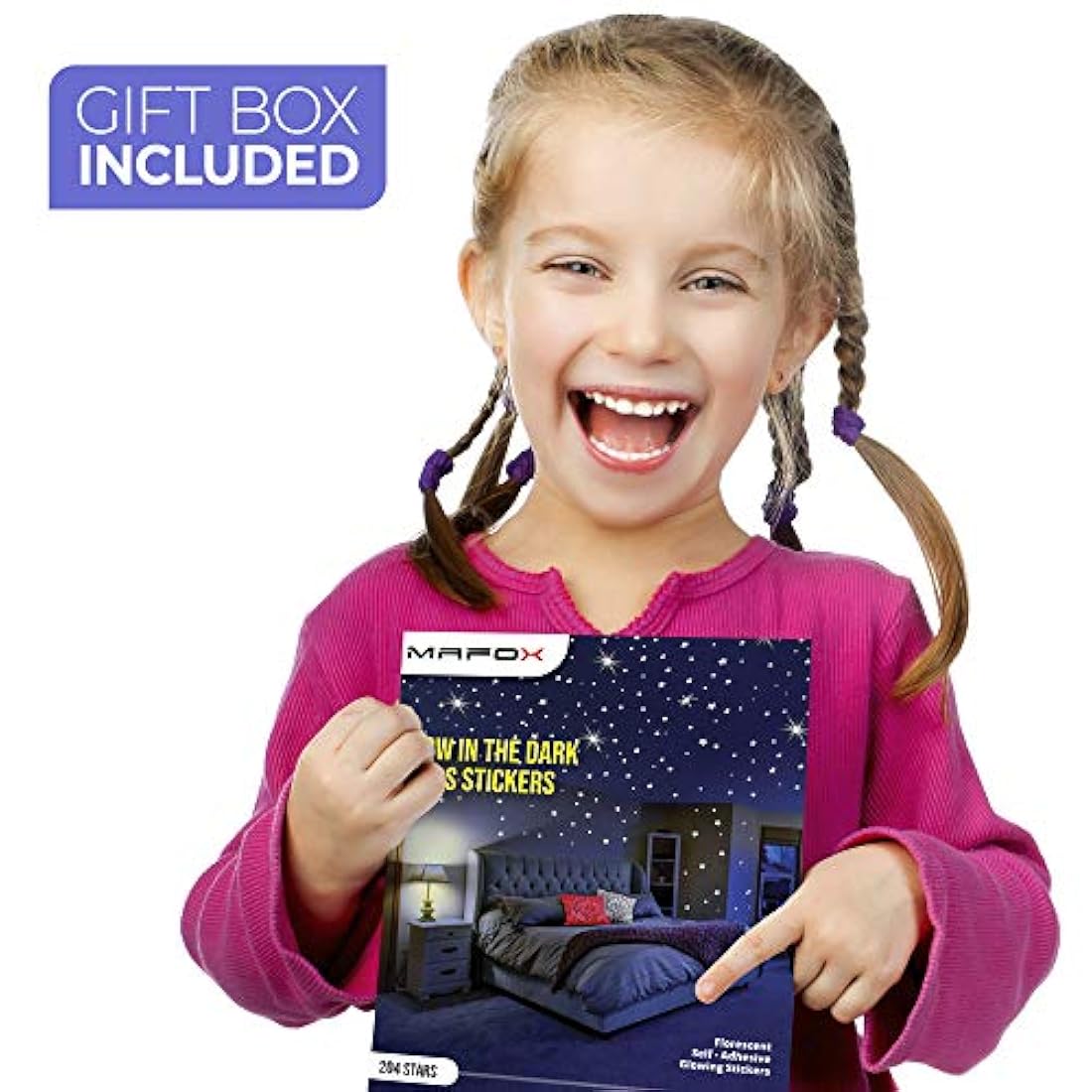 Kit de Pegatinas de pared o techo brillantes -  MAFOX