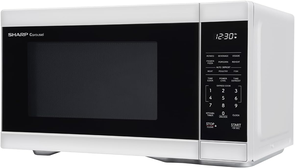 Microondas SHARP 1.1 CuFt 1000W con Plato Giratorio SMC1161KW