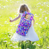 Bolsa de viaje para muñecas de unicornio.