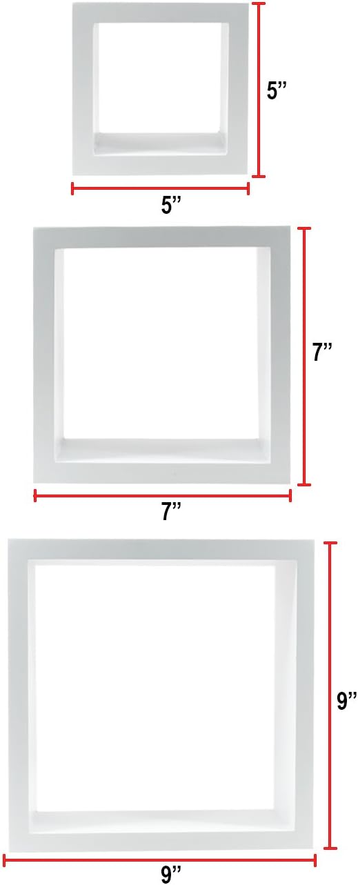 Estanterías Flotantes Sorbus - Cubos Decorativos para Pared