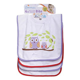 Baberos Lechuzas y ballena talla única