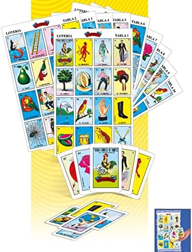 Juego de Lotería Mexicana Don Clemente, 10 Tablas Ilustradas