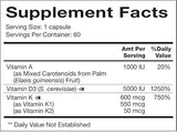 Vitamina d-a-k - vitamina D, K1, y K2 60 Cápsulas