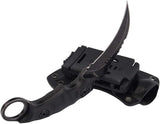 Cuchillo de supervivencia táctico de doble filo con funda
