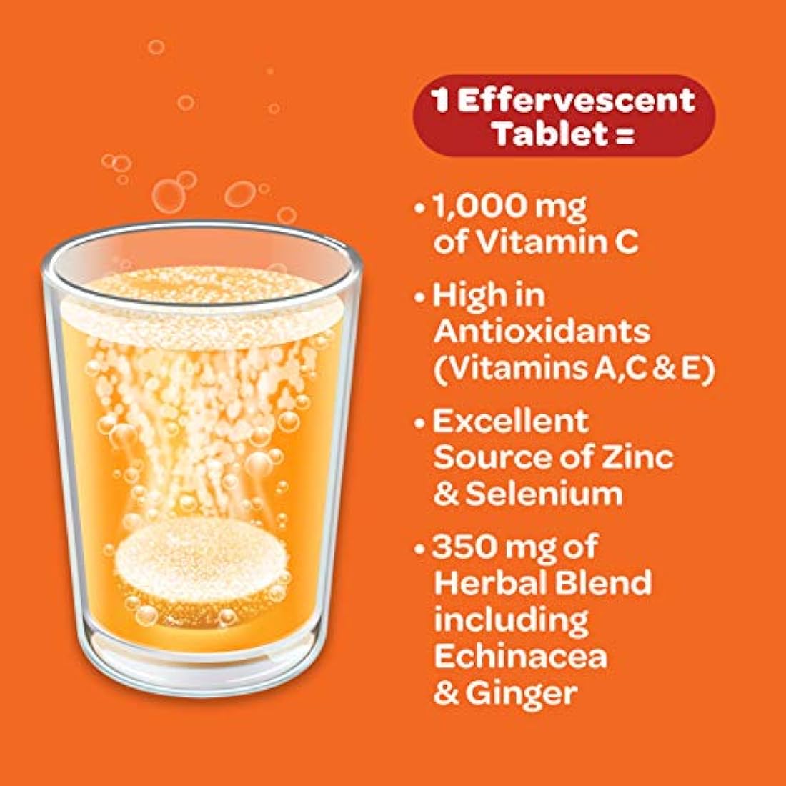 Comprimidos efervescentes de Airborne sabor naranja