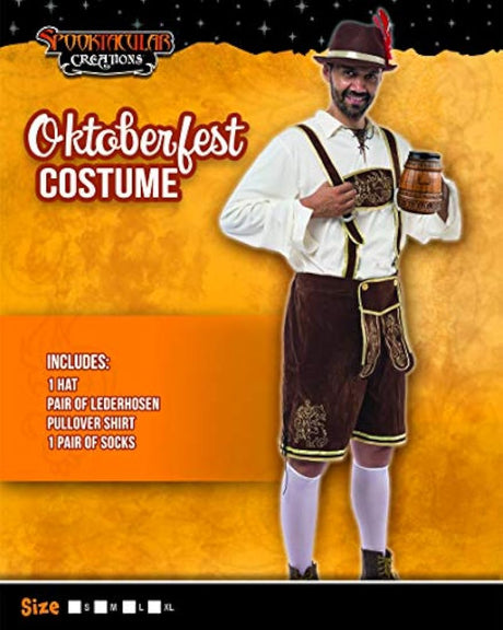 Disfraz de Oktoberfest alemán bávaro para Halloween, fiesta