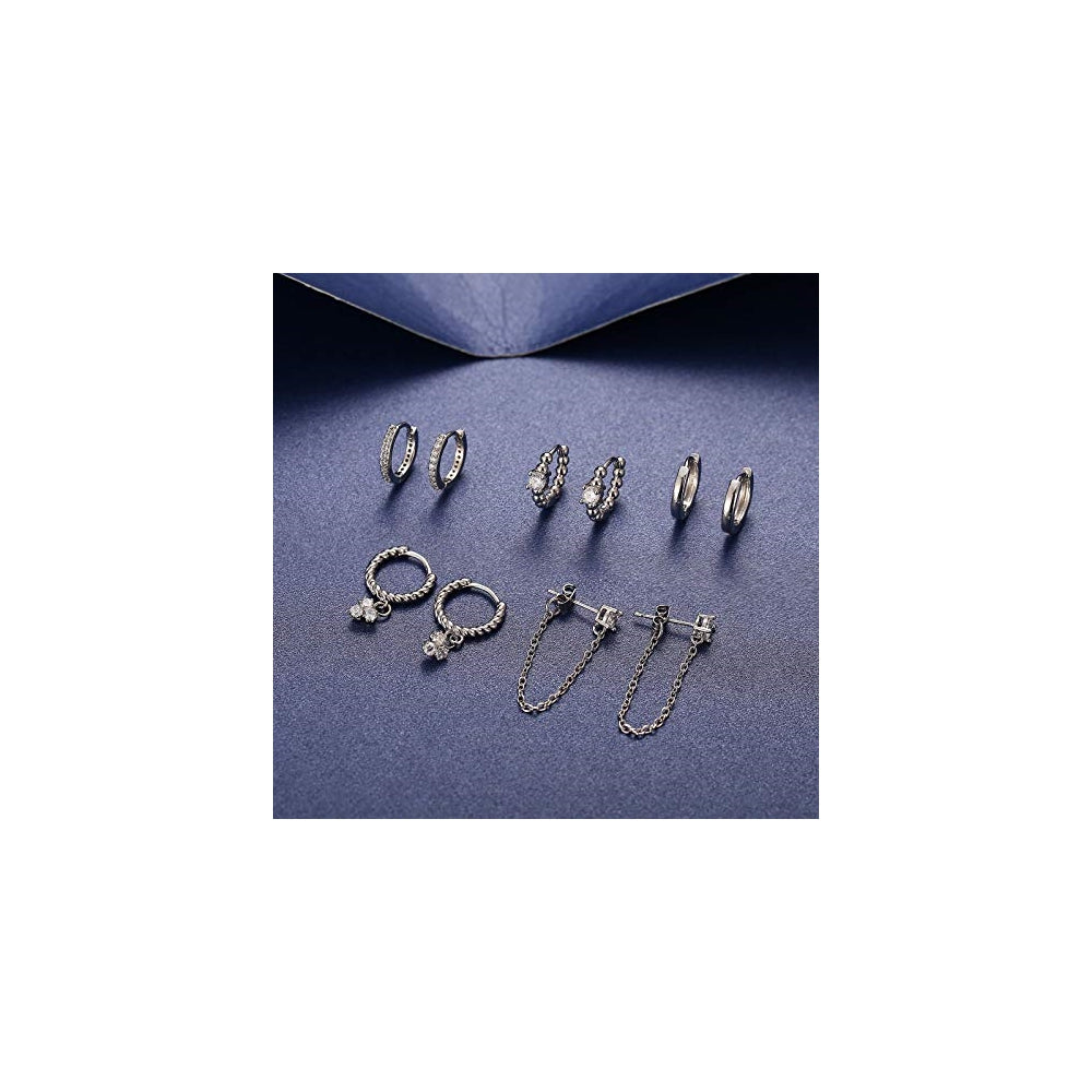 Aretes colgantes de aro para mujeres