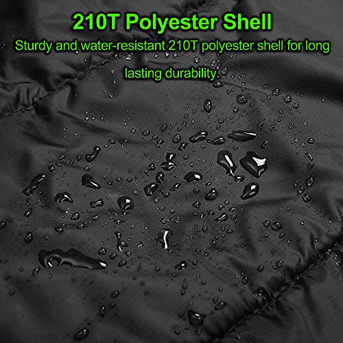 Saco de dormir doble de franela de algodón para camping, mochileros o senderismo. Saco de dormir impermeable para 2 personas para adultos o adolescentes. Camión, tienda de campaña o almohadilla de dormir, ligero (almohadas no incluidas)