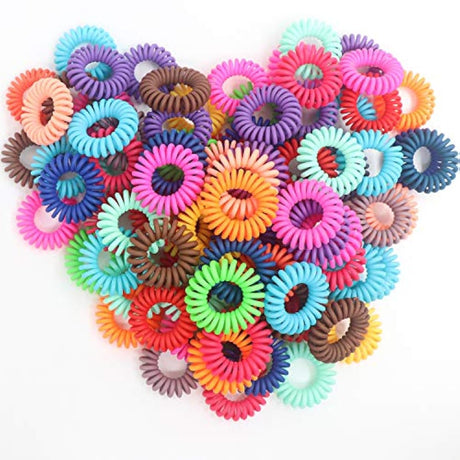 79STYLE - Corbatas de pelo en espiral sin arrugas