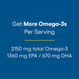 Factores Naturales Ácido Omega-3 Rx, 2,150 mg, 150 cápsulas