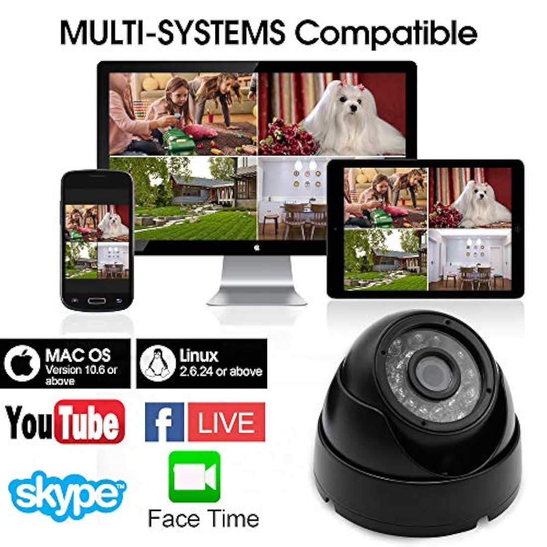 Cámara web USB de 1 megapíxel con sensor de imagen