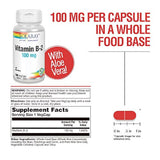 Solaray B-2 Suplemento, 100 mg, 100 Count