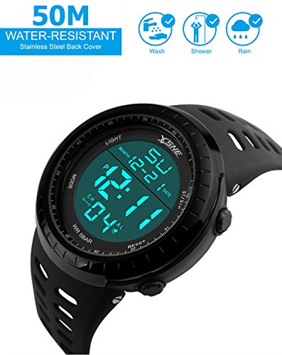 Reloj deportivo digital resistente al agua electrónico