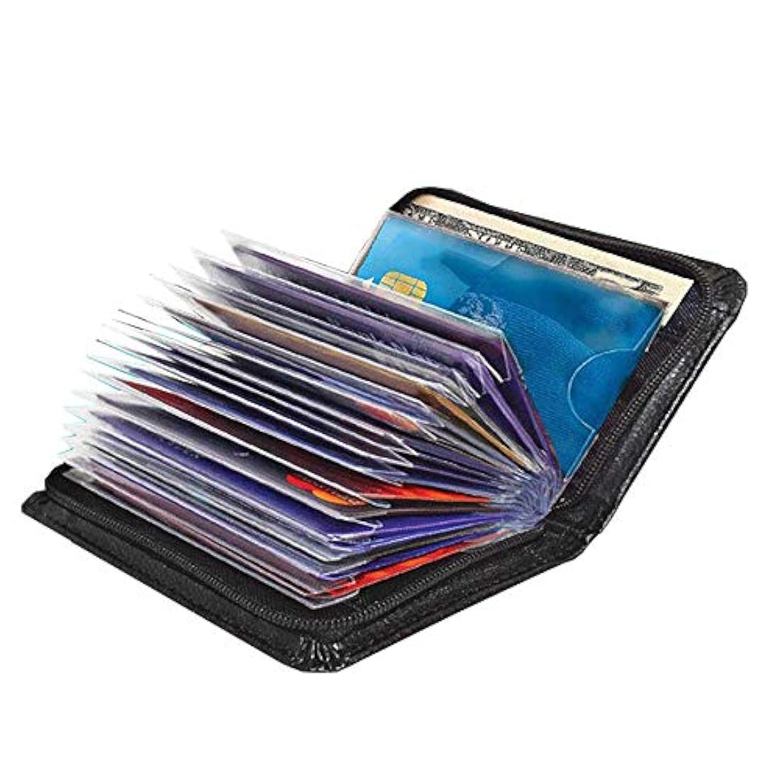 Paddsun - Cartera de bloqueo RFID para hombres y mujeres