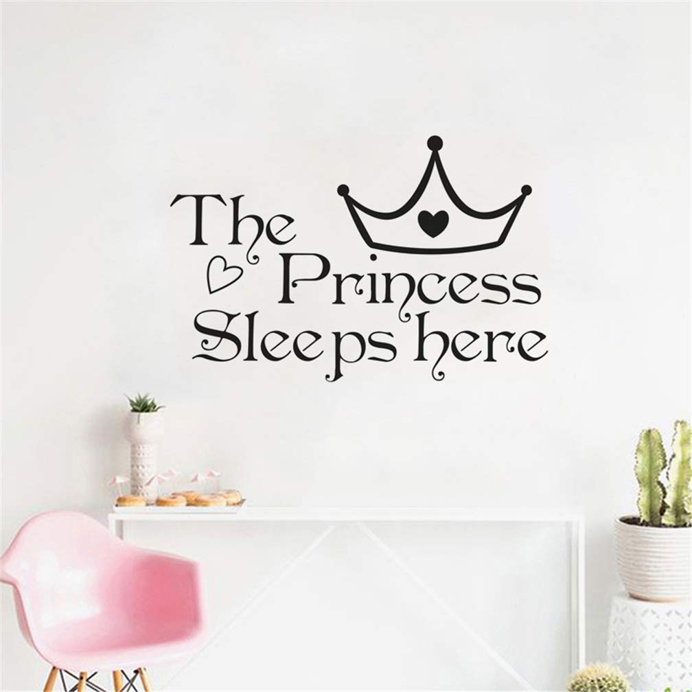 Stickers de Pared Princesa, Decoración PVC para Niña