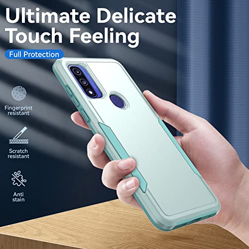 Warsia for Moto G Pure Phone Case, Moto G Pure Case with Screen Protector,[Military Grade Drop Tested] Heavy-Duty Tough Rugged Shockproof Protective Case for Motorola G Pure, Green