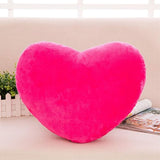 Cojín de felpa con forma de corazón, esponjoso, decorativo
