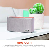 Altavoces Bluetooth COMISO, altavoz inalámbrico de 30 W de madera alta para el hogar y al aire libre, altavoz de subwoofer para sonido estéreo de graves súper bajos, Bluetooth V4.2 de 100 pies y 12H tiempo de reproducción