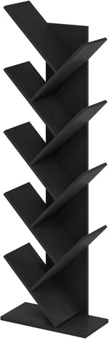 Estantería de pie estilo árbol de 9 niveles, modelo espresso