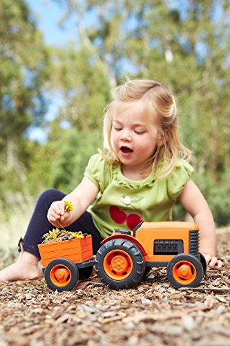 Vehículo Tractor Green Toys, Naranja