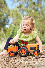 Vehículo Tractor Green Toys, Naranja