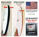 Reloj de pared Carolina verde, disponible en 8 tamaños