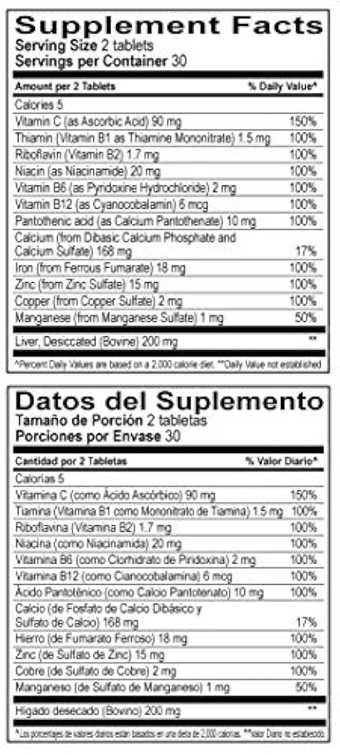 Globulo Rojo Multivitamínico con Vitamina C