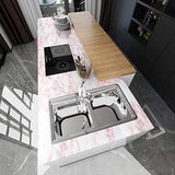 Vinilo autoadhesivo decorativo tipo mármol rosa (15.7x236)