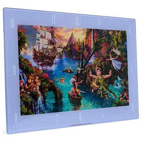 Reloj de pared rectangular (cristal, 6.3 x 3.9 in)