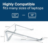 Soporte plegable para laptop ventilado universal de aluminio