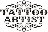 Vinilo Decorativo para Estudio de Tatuajes, AFN132, 22x16 Pulgadas