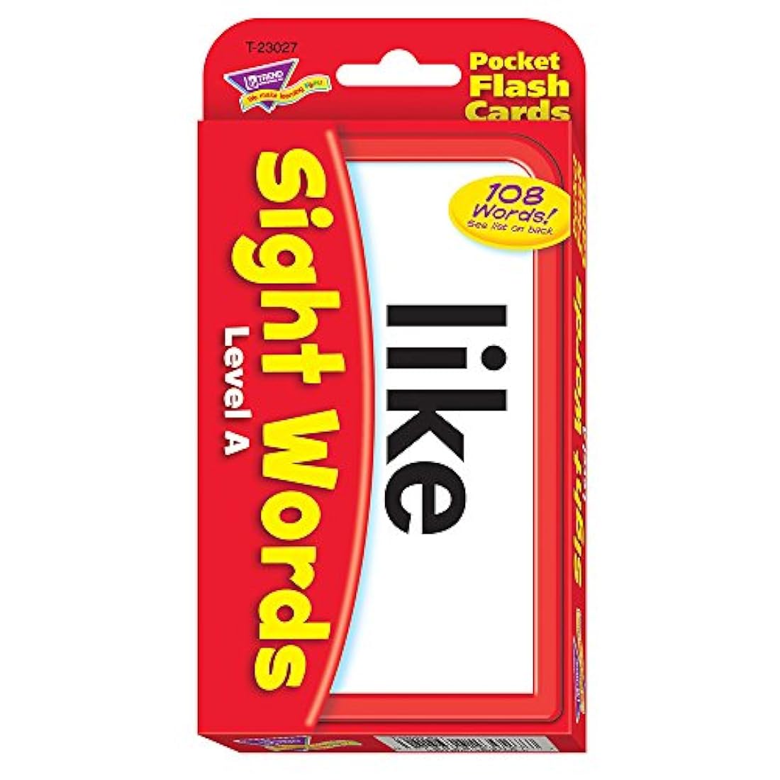 Tarjetas flash de bolsillo, nivel A de visión de palabras