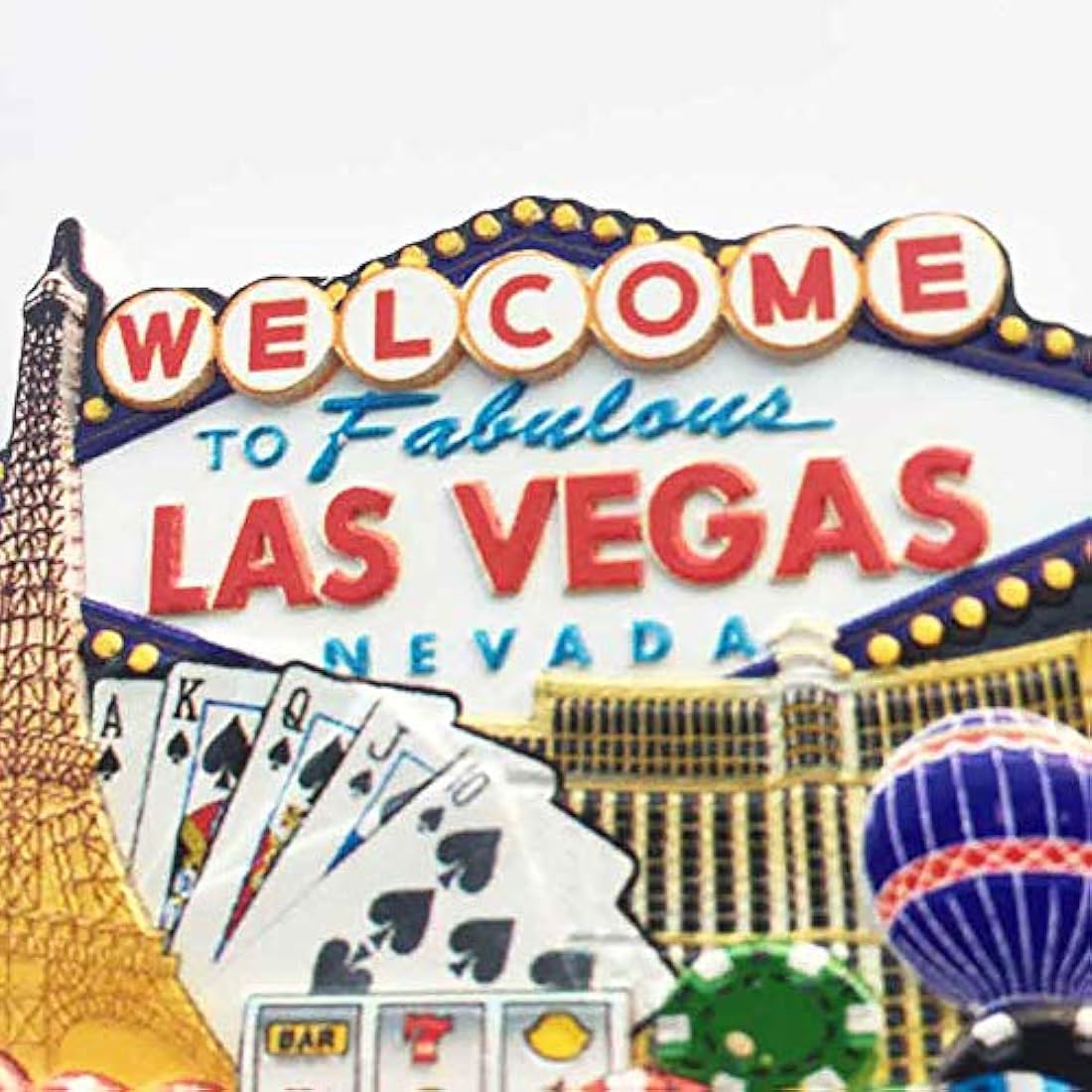 Imán para nevera 3D Las Vegas USA