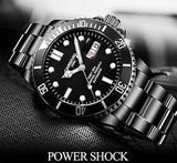 Reloj automático para hombre con bisel clásico analógico