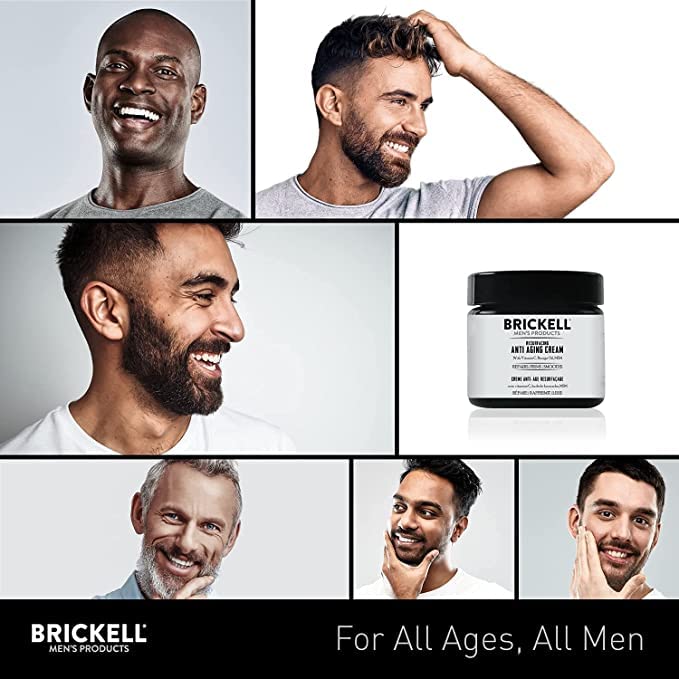 Crema facial antienvejecimiento para hombres Brickell Men's